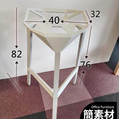 簡素材OA【買便宜辦公室家具  】白色設計款高腳吧檯餐桌椅 /目前有2張