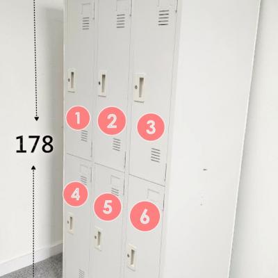 【 簡素材專業二手OA 】6人置物櫃  工作櫃 物品放置好用